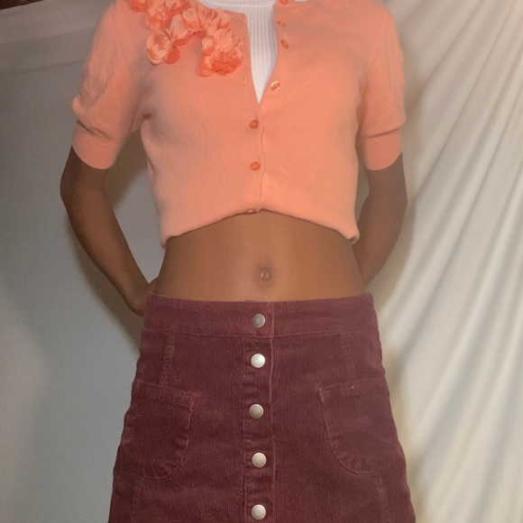 Pink Cardigan Sweater - Picture 2 of 5